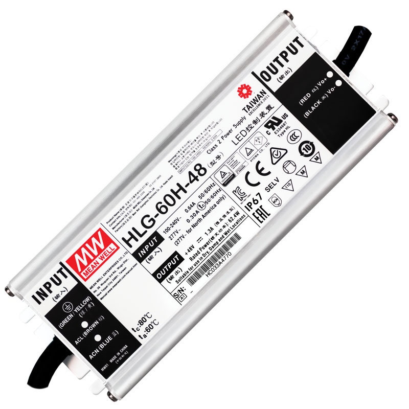 MEANWELL พาวเวอร์ซัพพลาย HLG-80H-48, HLG-80H-48A, HLG-80H-48B