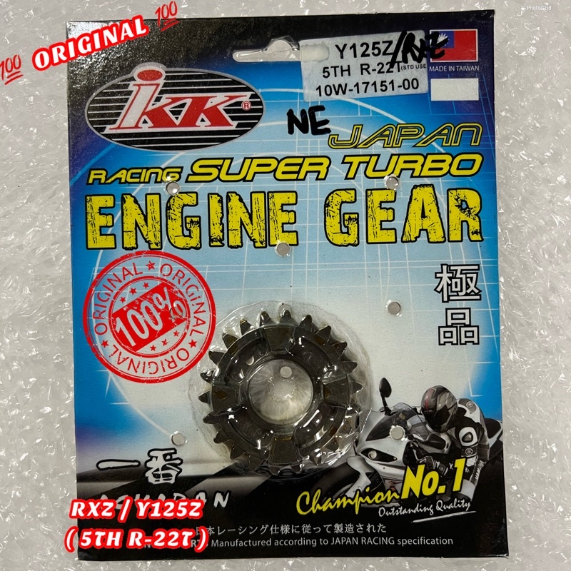 YAMAHA RXZ 135 RXZ135 Y125 Y125Z IKK RACING GEARBOX 5TH R-22T (22T) เกียร์กล่องเกียร์ 5 22 GIGI