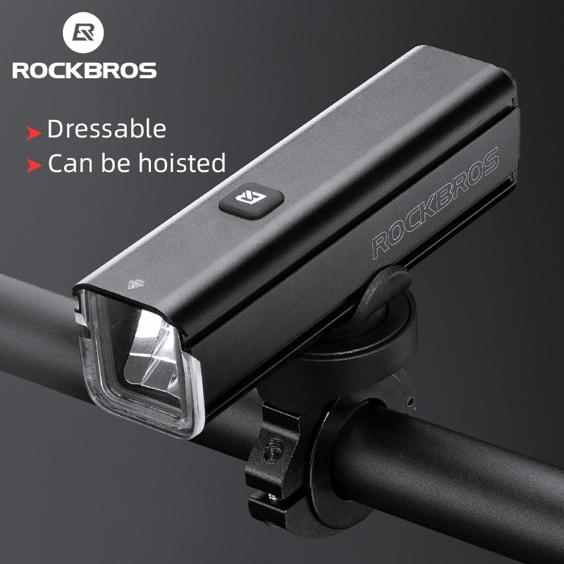 ROCKBROS ไฟหน้าจักรยาน 1000 Lumen IPX6 กันน้ํา และไฟท้าย แบบชาร์จไฟ กันน้ํา ไฟจักรยานเสือภูเขา