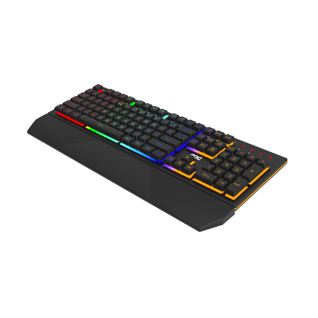 ️กรุงเทพฯด่วน1ชั่วโมง️ AOC GK200 Gaming Keyboard Rainbow LED Backlight GM200 4200 DPI RGB LIGHTING รับประกัน 2 ปี #3