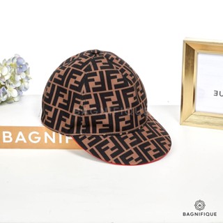 FENDI CAP FF BROWN หมวก