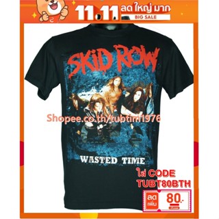 เสื้อวง Skid Row เสื้อวินเทจ ลายอมตะ เสื้อวินเทจ สคิด โรว์ SRW1263