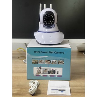 WiFi Smart Net Camera กล้องวงจรปิดไร้สาย 3 เสารับสัญาณ HD 3ล้านพิกเซล กล้องวงจรปิด ดูผ่านมือถือได้