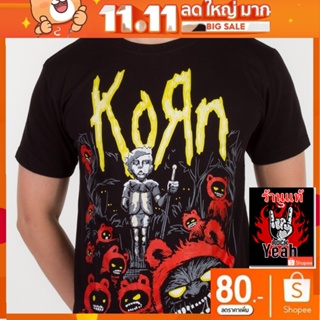 เสื้อวง Korn เสื้อผ้าแฟชั่น คอร์น เสื้อคอฟิต แฟชั่น เสื้อวินเทจ RCM700