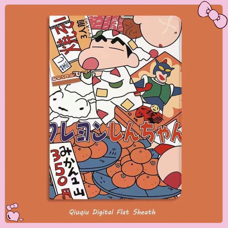 เคสiPad แนวโ การ์ตูน นักบินอวกาศ Cute Crayon Shin Chan Air4 Pro10.9-Air5 Gen9 10.2 Gen7 2019 Gen8 เคสไอแพด 2019Air3,10.5,Air3 mini 1/2/3/4/5 Case ไอแพดใส่ปากกาได้เคส