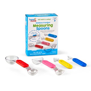 [ 3 ขวบ + ] Rainbow Fraction® Measuring Spoons [จากแบรนด์ Hand2Mind ] [พร้อมส่ง]!!!