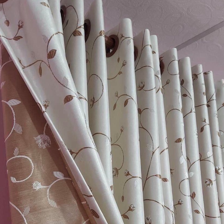 แนะนำ ผ้าม่าน ผ้าม่านลายดอกมะลิมีหลายสี ราคาพิเศษ มีเก็บเงินปลายทาง