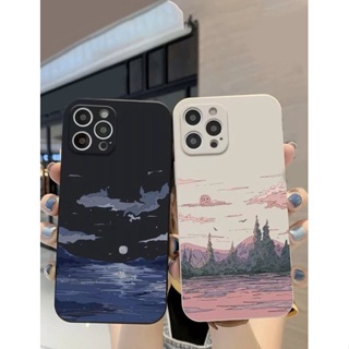 เคสไอโฟนกลางวัน&amp;กลางคืน 2ชิ้น (1แถม1) i6-14promax (Case iphone) เคสมือถือ เคสมินิมอล เคสเกาหลี เคสวิว เคส1แถม1 เคสถูกๆ