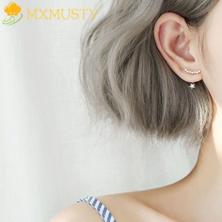 MXMUSTY Personality Drop Earrings Fashion Accessories Stud Earrings Gifts For Women Star Tassel Rhinestone Dangle Temperament Jewelry/Multicolor