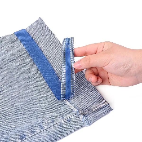 เทปติดขากางเกง DIY ไม่ต้องเย็บ เทปผ้าติดด้วยเตารีดแบบมีกาวในตัวสําหรับกางเกงยีนส์และกระโปรง ราคา ถูกที่สุด ดีลบีเคเค แกลเลอรีภาพที่ 9