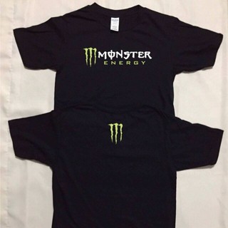 เสื้อยืดผ้าฝ้าย เสื้อยืดพิมพ์ลายพรีเมี่ยม เสื้อยืด ลายมอนสเตอร์พลังงาน (ME101018B)