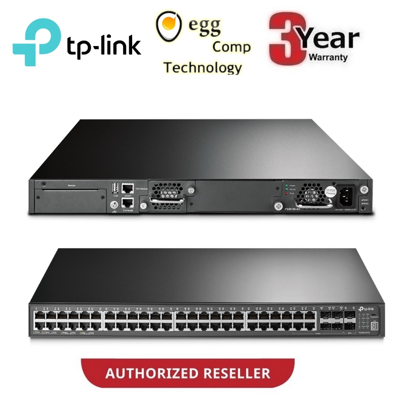 TP-LINK T3700G-52TQ JetStream 52-Port Gigabit Stackable L3 Managed Switch