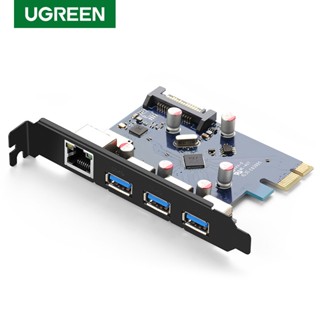 Ugreen การ์ดต่อขยาย PCI-E PCIE 4 พอร์ต เป็น USB 3.0