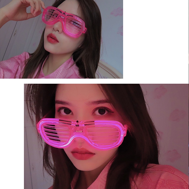 ✨สินค้าพร้อมส่งจากไทย✨แว่นตามีไฟปาร์ตี้ ไฟled ไฟกระพริบ