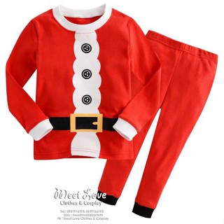 ชุดแฟนซีเด็ก ชุดนอนซานต้า ชุดซานตาครอส Santa Claus สินค้าพร้อมส่ง