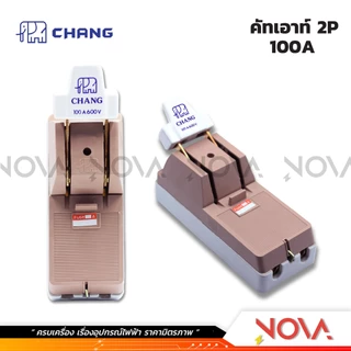 คัทเอาท์ช้าง 2P/ 30A , 60A , 100A / สะพานไฟ คัทเอาท์2สาย ช้าง พร้อมฟิวส์ CHANG ✅