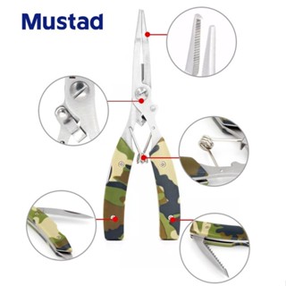 คีม Mustad MICRO MULTI PLIER MT023 ด้ามจับลายพราง ขนาด 6.5 นิ้ว