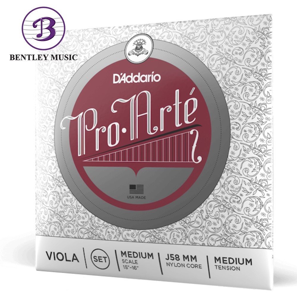 Dadaddario J58 MM Pro-Arte Viola String Set, Medium Scale, Medium Tension