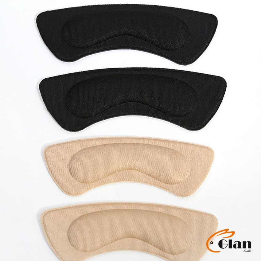 Glanxuan แผ่นกันกัด  แผ่นกันรองเท้ากัด เนื้อนิ่ม ช่วยแก้รองเท้าหลวม 1 แพค ต่อ คู่  Sponge heel pad