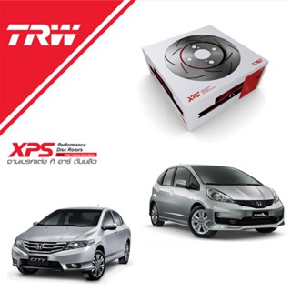 TRW XPS (1ใบ) จานเบรคหน้า HONDA CITY JAZZ GE ปี 08-13 / Civic EK ES ปี 96-05 Freed ปี 09-15 / DF3021XSS