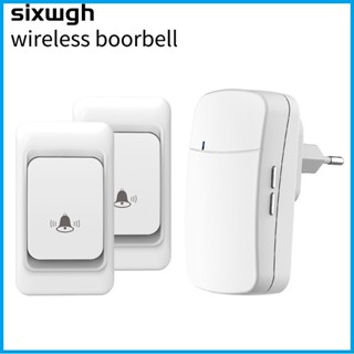 SIXWGH กริ่งประตูไร้สาย กริ่งบ้าน ออดประตู แบบไร้สาย ระยะ 300 เมตร 38 กระดิ่ง doorbell US plug