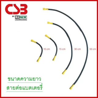 สายต่อแบตเตอรี่ เครื่องสำรองไฟฟ้า UPS ขนาด 6sqmm.สำหรับขั้วแบตเตอรี่ F2 (ราคาต่อ 1 เส้น)