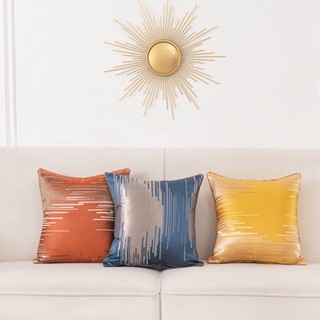 Pillow Covers Decorative Flax Square Throw Pillow Covers Solid Cushion Cases Geometric Patte