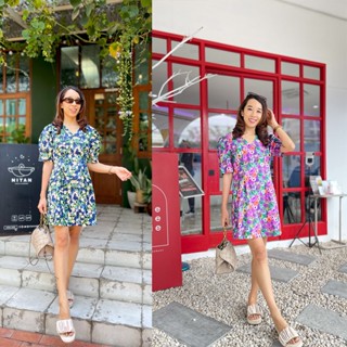 Ladyiconz - Blossom Mini Dress เดรสสั้นลายดอก