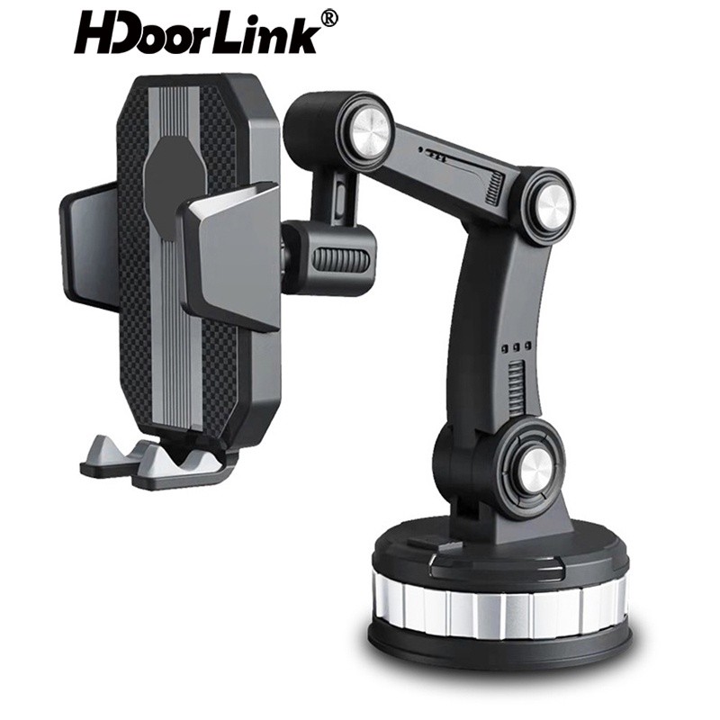 Hdoorlink ที่วางโทรศัพท์ในรถยนต์ แบบถ้วยดูด หมุนได้ 360 องศา สําหรับคอนโซลกลางรถยนต์