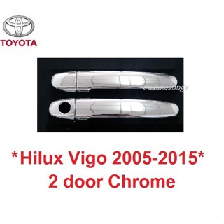 2 ประตู ครอบมือจับประตู Toyota Hilux Vigo 2005 - 2015 2 door รถกระบะ โตโยต้า วีโก้ ครอบมือเปิดประตู ครอบมือเปิด มือดึง