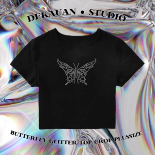 BETTERFLY GLITTER TOPCROP