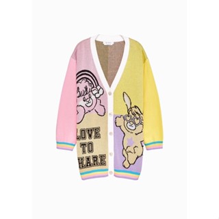 แบรนด์ LYN AROUND Loving Bear Long Sleeve Cardigan new collection  เสื้อกันหนาวสำหรับฤดูใบไม้ผลิ