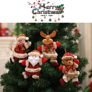 Cute Christmas Santa Claus Deer Doll Pendant Xmas Tree Party Hanging Decoration