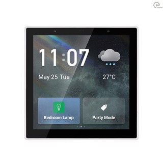 [T&amp;H] แผงสวิตช์ไฟอัจฉริยะ WiFi อเนกประสงค์ พร้อมหน้าจอสัมผัส LCD 4 นิ้ว ควบคุมผ่านแอพ ZigBee บอกวันที่อุณหภูมิ สภาพอากาศ