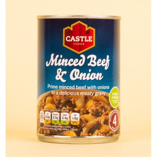 Minced beef &amp; onion 385g - Castle foods