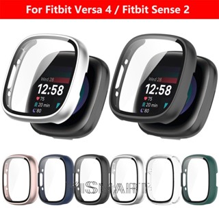 ฟิล์มกระจกนิรภัยกันรอยหน้าจอ HD แบบแข็ง สําหรับ Fitbit Versa 4 Sense 2 Versa4