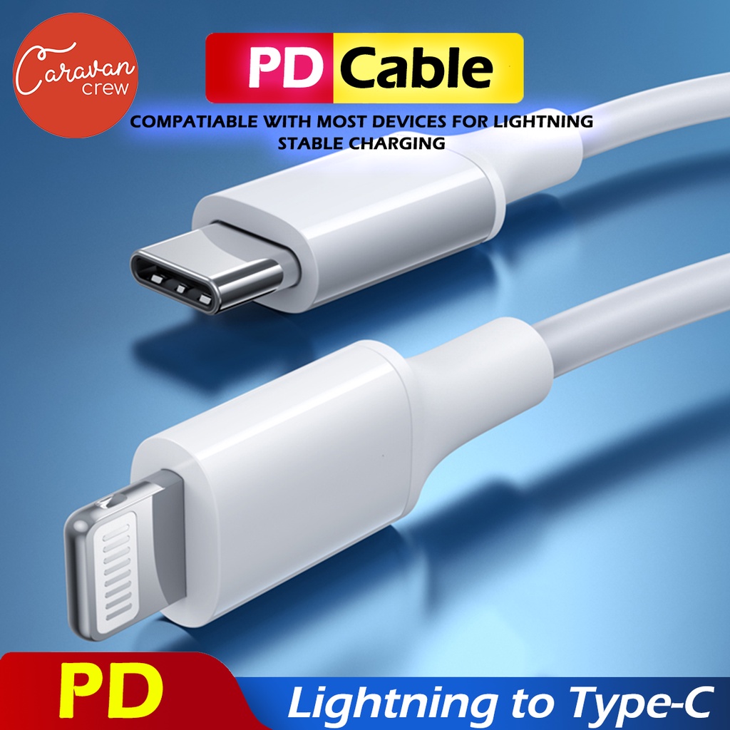 Caravan Crew ไอโฟน to Type-C PD Cable ไอโฟน สายชาร์จสำหรับไอโฟน ไอแพด