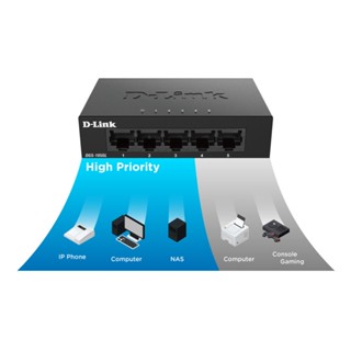 D-LINK (DGS-105GL) 5 Port Gigabit Switching Hub 10/100/1000 Mbps LT