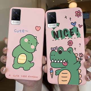 เคสโทรศัพท์มือถือ ซิลิโคนนิ่ม TPU ลายดอกไม้น่ารัก สีดํา สําหรับ Vivo V21 4G 5G V21 4G 5G V 21