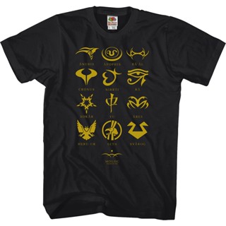 Symbols Stargate SG-1 T-Shirt เสื้อวินเทจผญ เสื้อยืดเท่