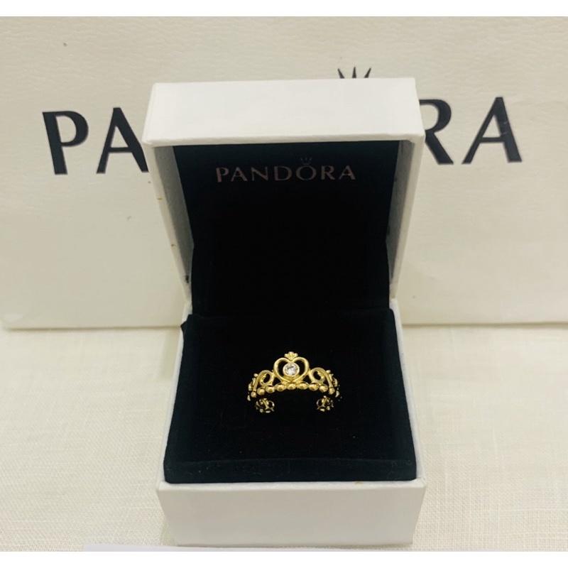 Pandora princess tiara crown ring size50 แท้100% แถมกล่องแหวน