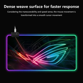 แผ่นรองเม้าส์ RGB 300x800x4มม Mouse Pad แผ่นรองเม้าส์สำหรับเล่นเกมส์ With Lights 7colors