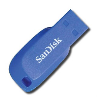 32GB Flash Drive SANDISK CRUZER BLADE (SDCZ50C) Blue รับประกัน 5Y ออกใบกำกับภาษีได้