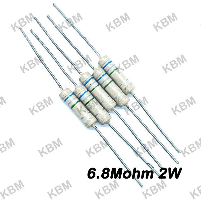 Resistor ตัวต้านทาน 6.8ohm 0.25W 0.5W 1W  2W 3W 20W