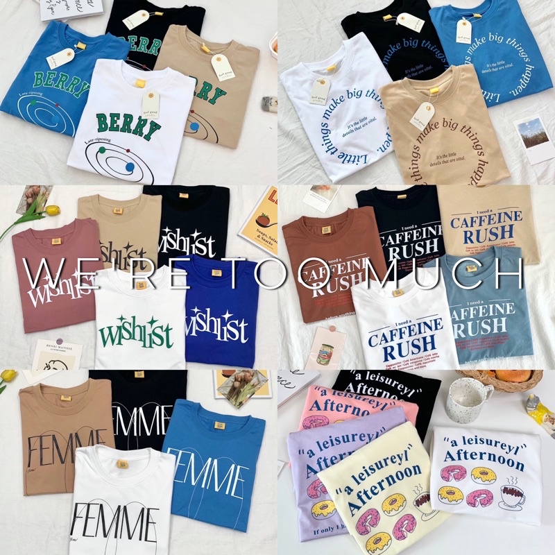 🌈พร้อมส่ง🌈 เสื้อยืด Oversize ผ้าคอตตอน เนื้อนุ่ม ใส่สบาย 👍🏻 ญ ช ใส่ได้ เสื้อยืดโอเวอร์ไซส์ ❤️รูปสินค้าจริง❤️