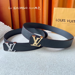 พรี​ ราคา3000 Lv Louis Vuitton หนังวัว ผู้ชาย​ เข็มขัด4cm