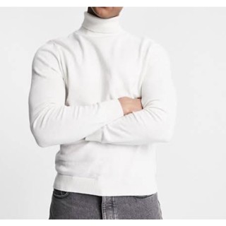 TOPMAN ROLL NECK Long Sleeve T-shirt เสื้อที-เชิ้ต แขนยาว คอเต่าผู้ชาย ท็อปแมน