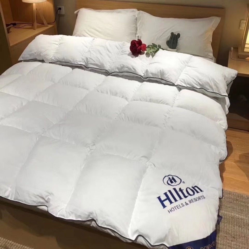 Hilton ผ้าห่มนวม งานโรงแรม สีพื้น พาสเทล โรงแรม/หอพักนักเรียน/ผ้านวมบ้าน 5ฟุต/6ฟุต/King size
