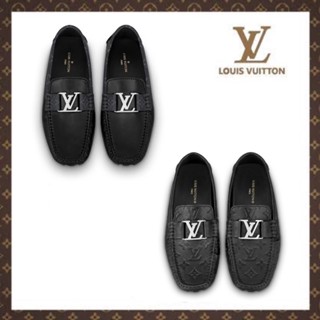 LOUIS VUITTON Monte Carlo Leather Men Moccasins