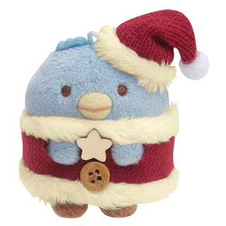 ตุ๊กตา Sumikko Gurashi Christmas 2020 ไซส์ SS แบบ Penguin ฟ้า ขนาด 6 x 7 x 4.5 ซม.